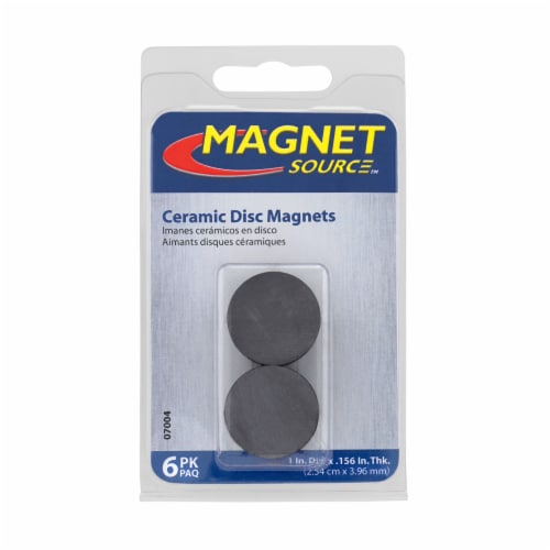 Magnet Source™ Ceramic Disc Magnets Perspective: front