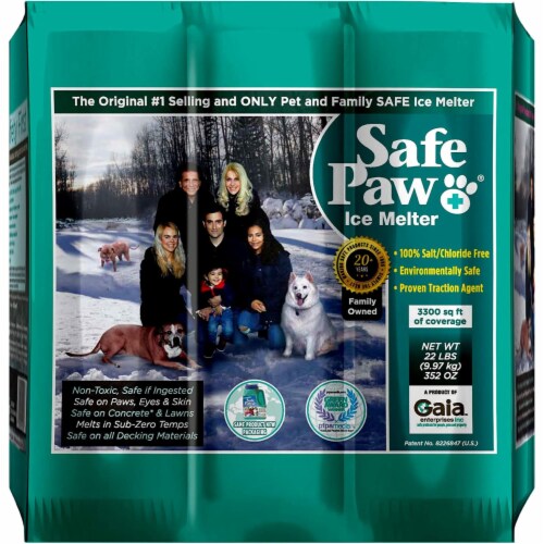 Safe Paw Salt-free Pet Safe Ice Melt, 22lb Flexicube Perspective: front