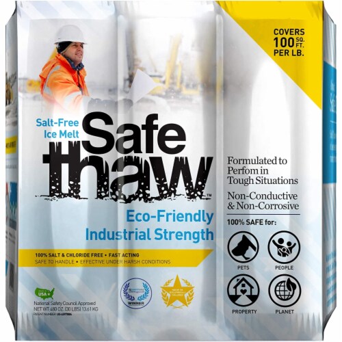 Safe Thaw Industrial Strength Ice Melt, 30 lb Flexicube Perspective: front