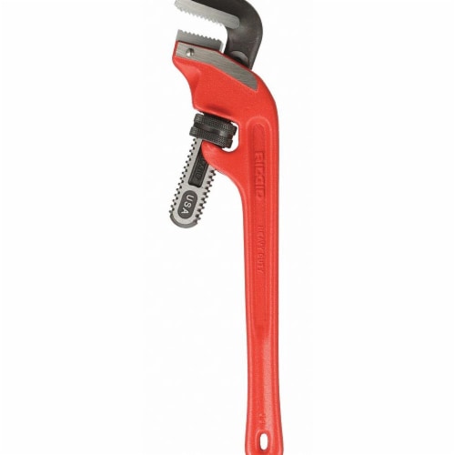 Ridgid Pipe Wrench,I-Beam,Serrated,18   E-18 Perspective: front