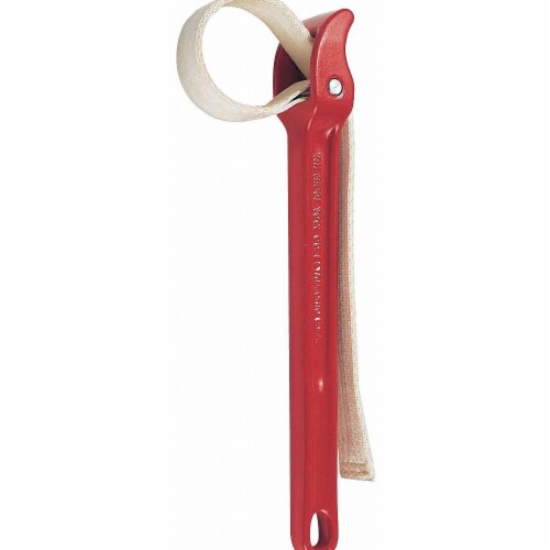 Ridgid Strap Wrench,Almnm,11-3/4  Hndl,17  Strp  2P Perspective: front