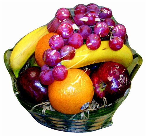 GiftWare Glisten Fruit Basket Perspective: front
