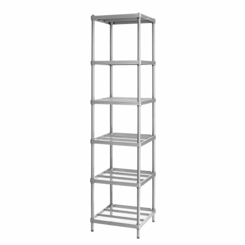 Silver shelving unit discount
