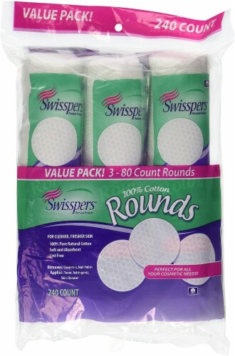 Swisspers 100% Cotton Rounds Value Pack Perspective: front