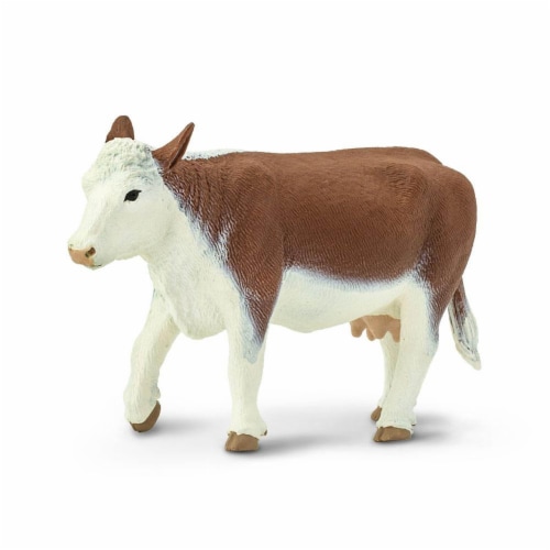 Hereford Cow Wild Safari Farm Figure Safari Ltd Perspective: front