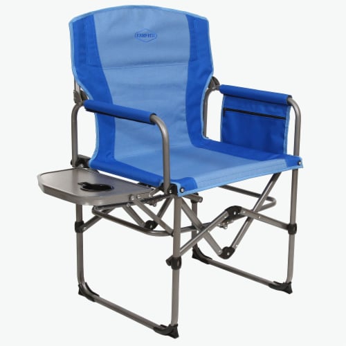 Foldable chair with side table deals