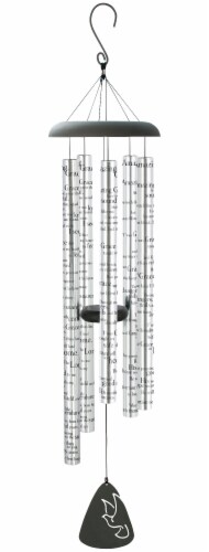 44" Silver, How Sweet the Sound, Sonnet Wind Chime Perspective: front