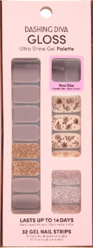Dashing Diva GS45 Lavender Dreams Gloss Gel Nail Strip Perspective: front