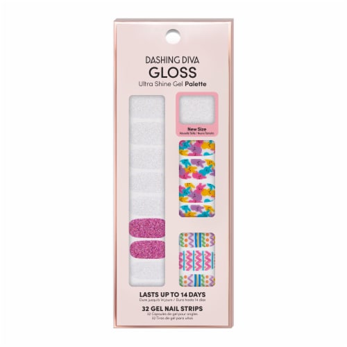 Dashing Diva Ultra Shine Gloss Gel Palette Peep Parade Nail Strips