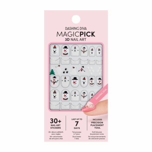 Dashing Diva Holly Jamboree Magic Pick Nail Art Stickers