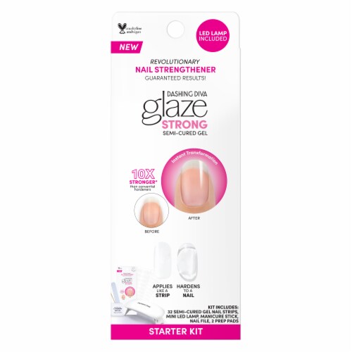 Dashing Diva Glaze Strong Semi-Cured Gel Starter Kit - Clear Perspective: front
