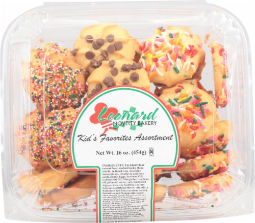 Leonard Novelty Bakery Kids Favorites Cookies Perspective: front