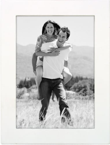 Malden Linear Picture Frame - White Perspective: front