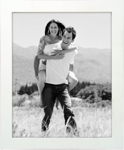 Malden Linear Picture Frame - White Perspective: front