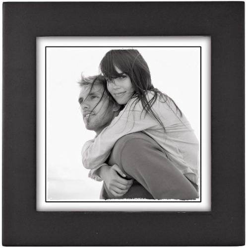 Malden Linear Square Picture Frame - Black Perspective: front