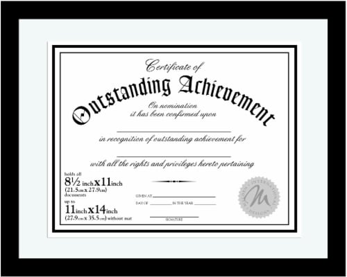 Malden Document Frame - Black Perspective: front