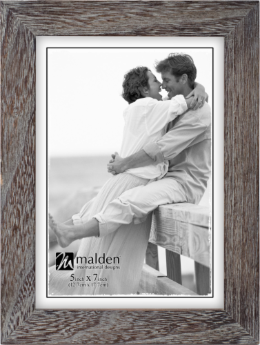 Malden Ridge Linear Distressed Frame - Gray Perspective: front