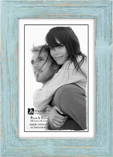 Malden Linear Distressed Frame - Seafoam Perspective: front
