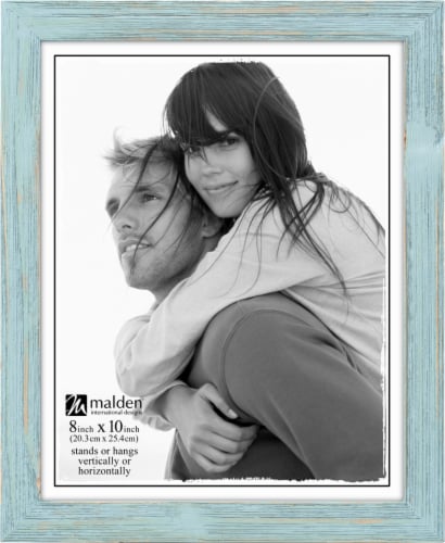 Malden Linear Distressed Frame - Seafoam Perspective: front