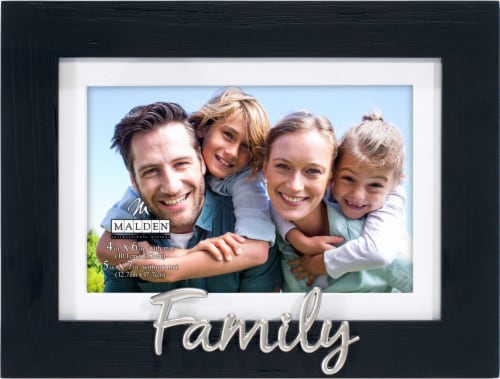 Malden Family Frame with Mat - Black Perspective: front