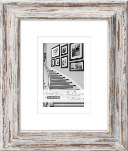Malden 8 x 10 Picture Frame with 5 x 7 Mat Perspective: front