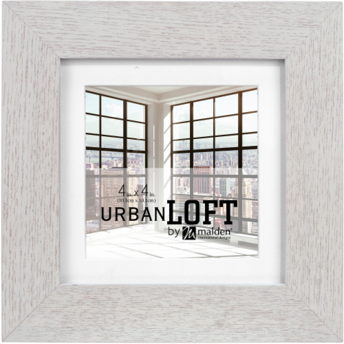 Malden Urban Loft Stained Wood Frame - Gray Perspective: front