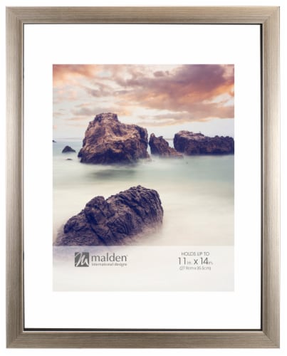 Malden Floating Glass Picture Frame - Champagne Perspective: front