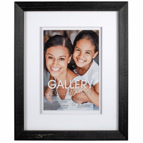Malden Spacer Mat Black Picture Frame Perspective: front