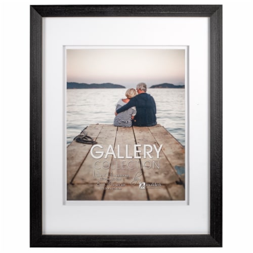 Malden Spacer Mat Black Picture Frame Perspective: front