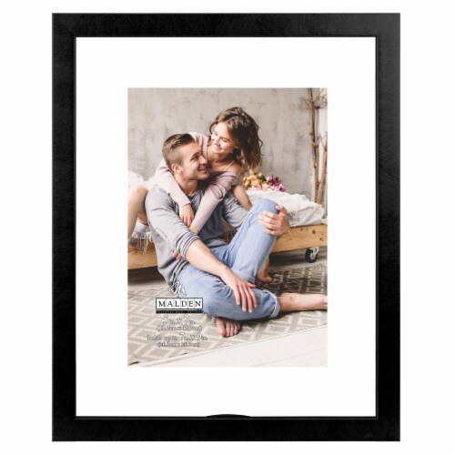 Malden Black Tabletop Floating Photo Frame Perspective: front