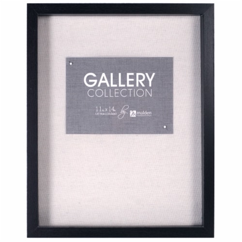 Malden Gallery Collection Frame - Black Shadowbox Perspective: front