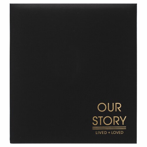 Malden Our Story Lived + Loved Fabric Frame - Black Perspective: front