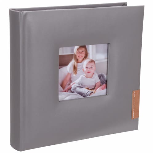 Malden International Designs 2-Up Gray Tag Memories Album Perspective: front