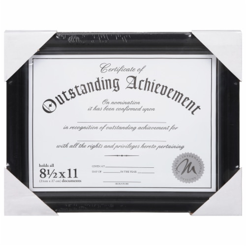 Malden Document Wood Picture Frame - Walnut Perspective: front