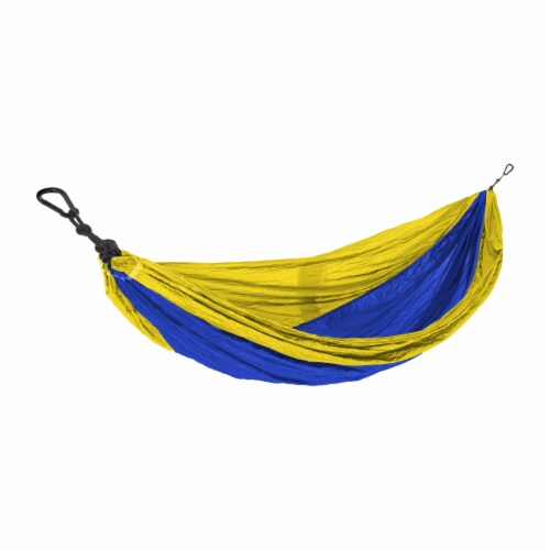 Castaway Living Hammock Parachute Single Yellow/Indigo Perspective: front