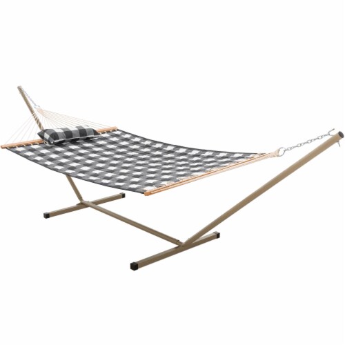 Castaway Living Hammock Quilted Check Print with Pillow 1 Unit Metro Market