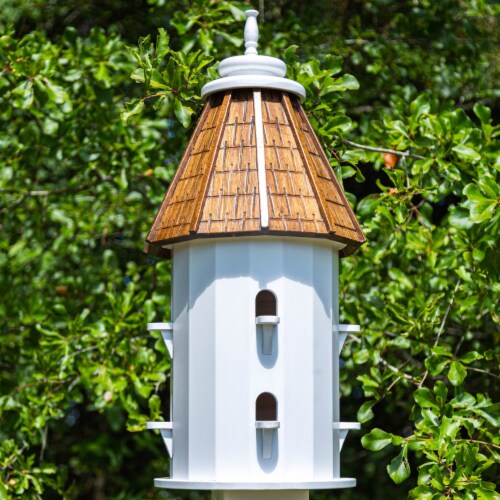 Castaway Two-Tiered Bird House Perspective: front