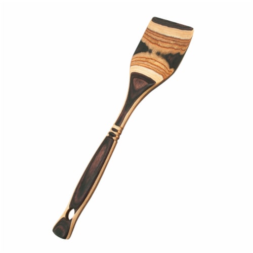 Island Bamboo Pakkawood 12-Inch Spatula, Natural Perspective: front