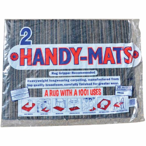 Garland Rug Handy-Mats 18 In. x 24/27 In. Assorted Colors Mat Rug (2-Pack) Perspective: front