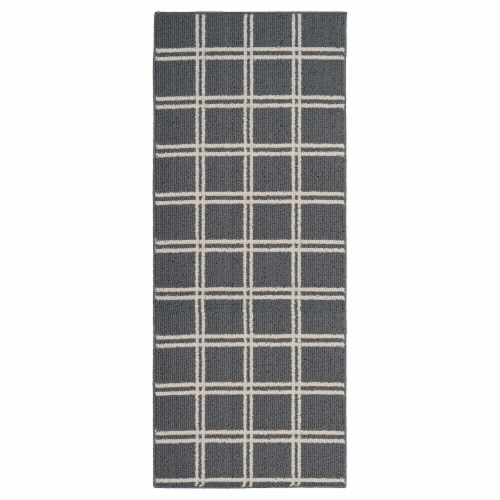 Garland Rugs Pureplaid Runner - Silver Perspective: front