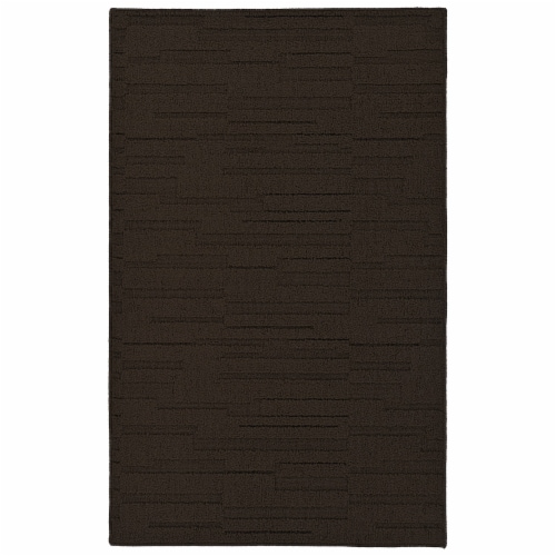 Garland Pixel Chocolate Accent Rug Perspective: front