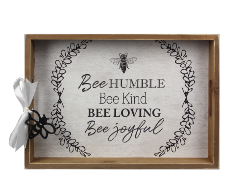 Wood Bee Tray Perspective: front