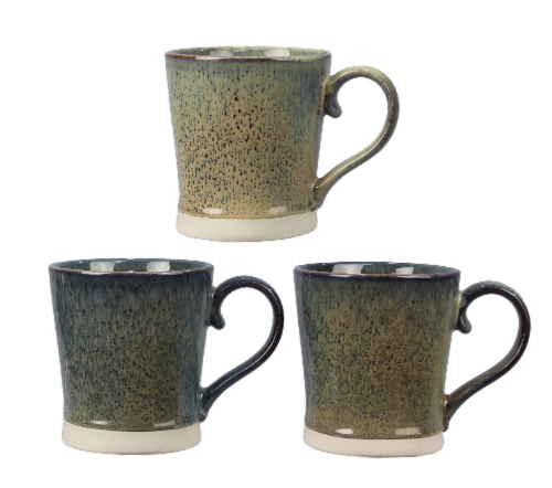 Stoneware 16oz. Mugs, 6 piece Set Perspective: front