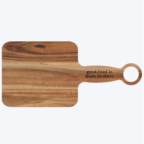 Youngs 51022 Wood Good Food Serving Board Perspective: front