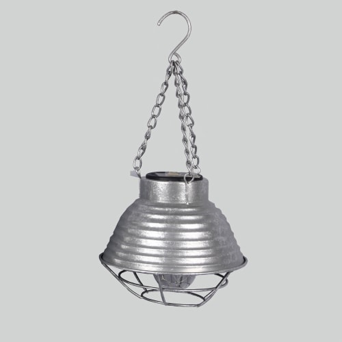 Metal Solar Hanging Vintage Lantern Perspective: front