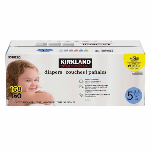 Kirkland Signature Diapers, Size 5 (168-Count), 1 - City Market