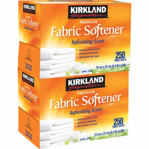 Kirkland Signature Fabric Softener Sheets, 250count, 2pack, 1 unit
