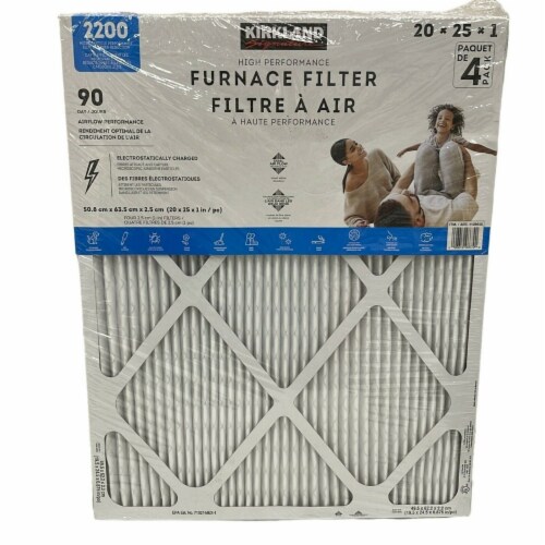 Kirkland Signature 2200 High Performance Furnace Air Filter, 20x25x1