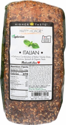 The Higher Taste™ Happy Hoagie Italian Vegan Sandwich Perspective: front