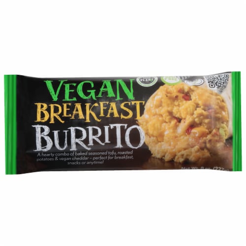 The Higher Taste Vegan Breakfast Burrito Perspective: front